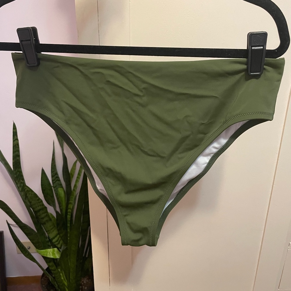 Shade & Shore High Leg High Waist Cheeky Bikini Bottom